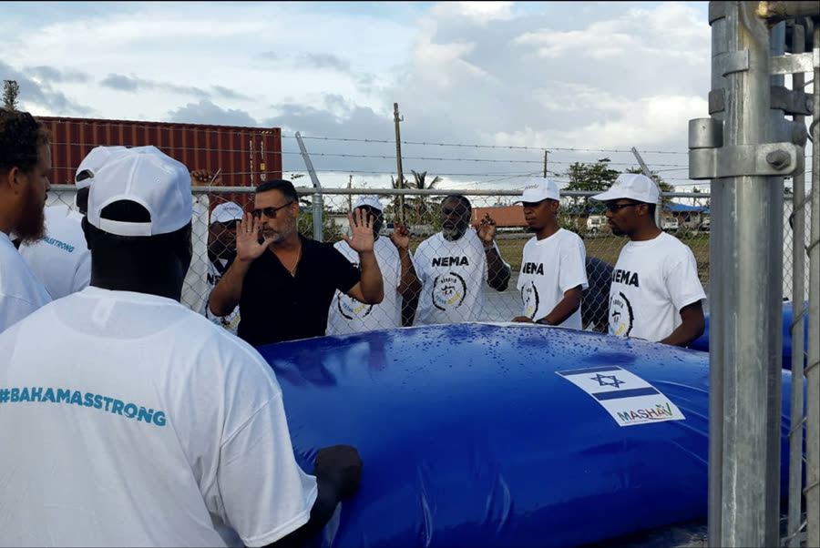 FARO team during an international emergency water relief operation