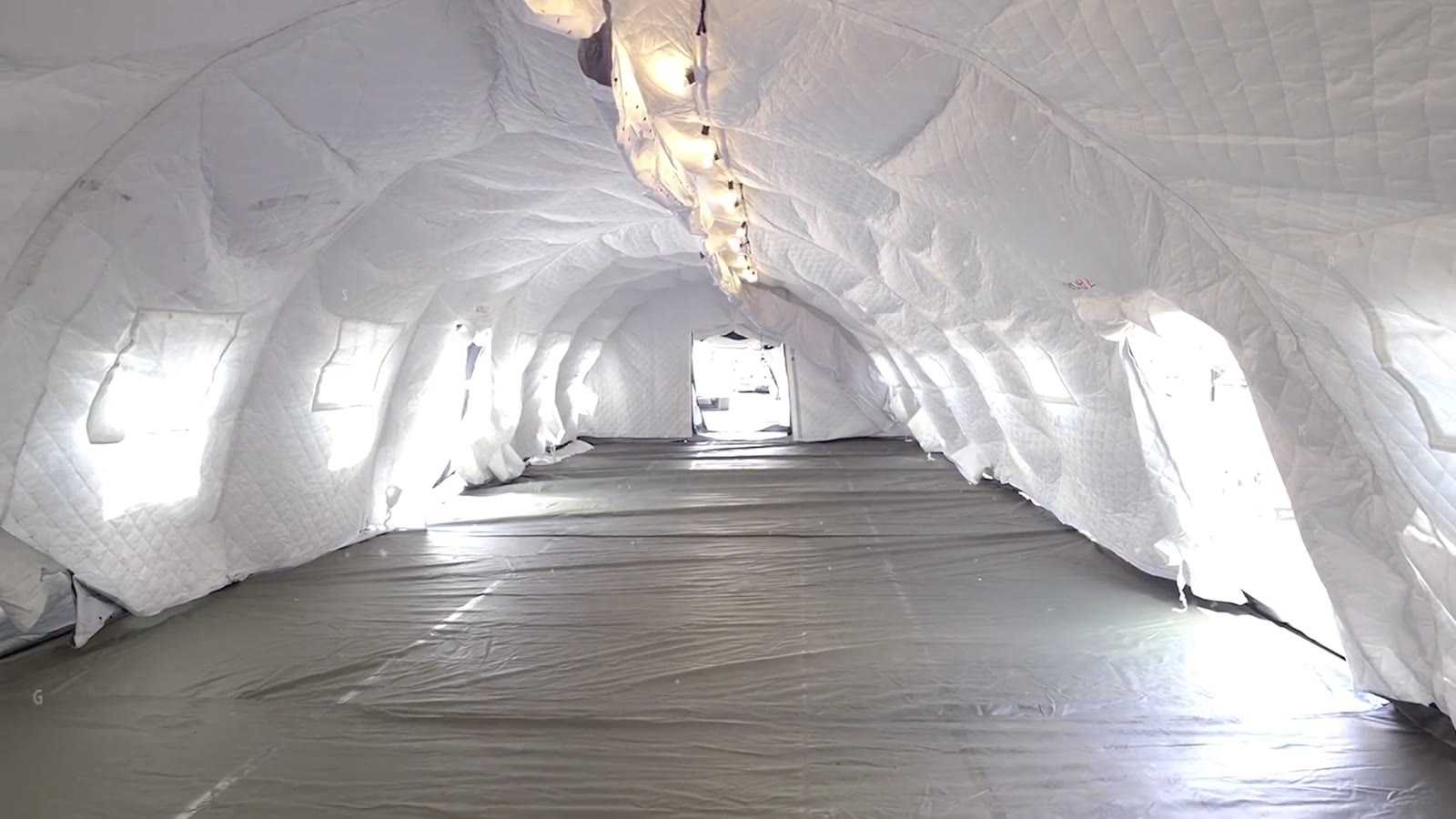 Interior of a deployed operational facility